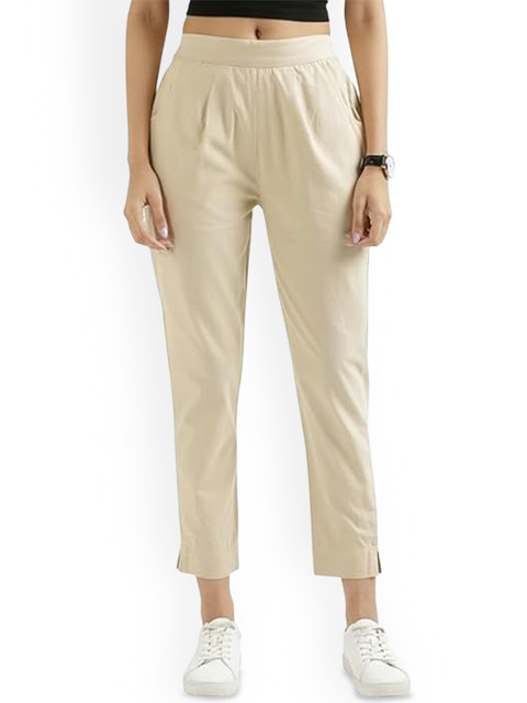 Thrifty Thread Women Mid-Rise Regular Fit Formal Trousers