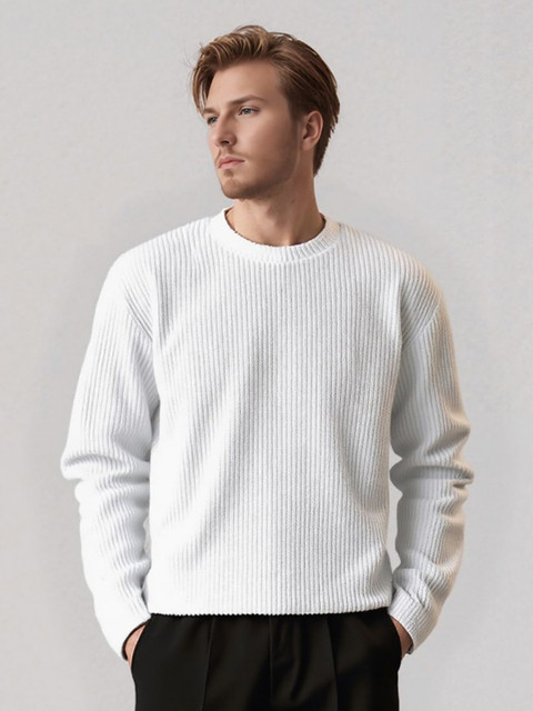 R.Code by The Roadster Life Co. Self Design Round Neck Regular Fit T-shirt