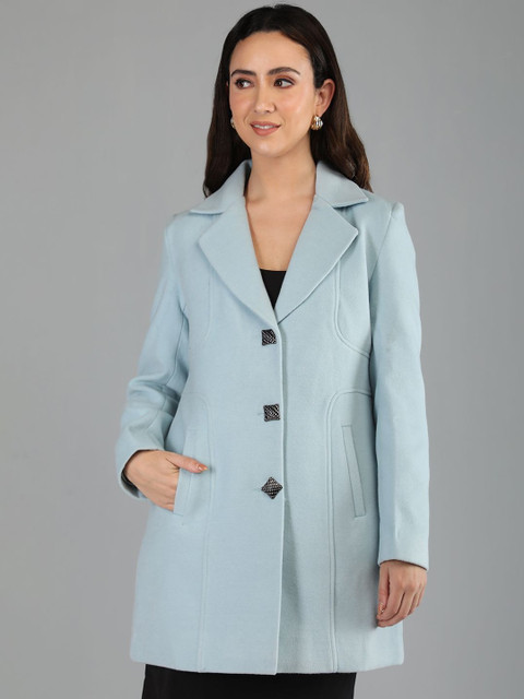 Roadster Women Solid Polyester Regular Fit Trench Coat