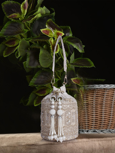 PLANX Embellished Potli Clutch