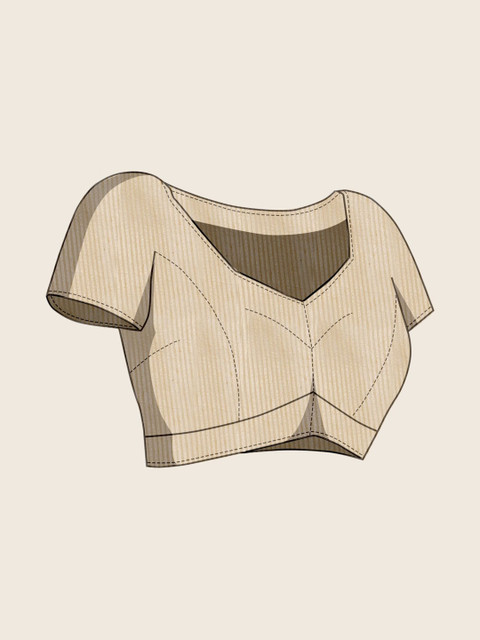 VASTRA-THE FACTORY STORE Woven Design Saree With Unstitched Blouse Piece - Image 7