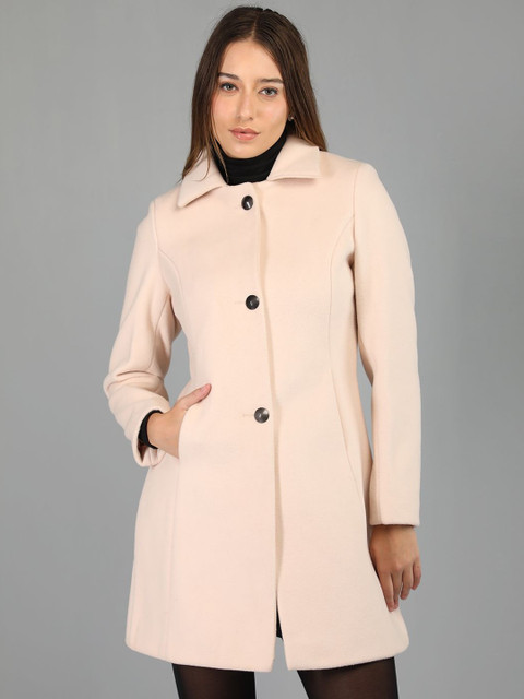 Roadster Women Solid Single Breasted Regular Fit Trench Coat