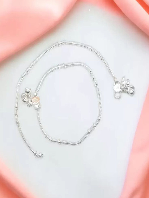 sonu select Women Silver-Plated Alloy Anklet