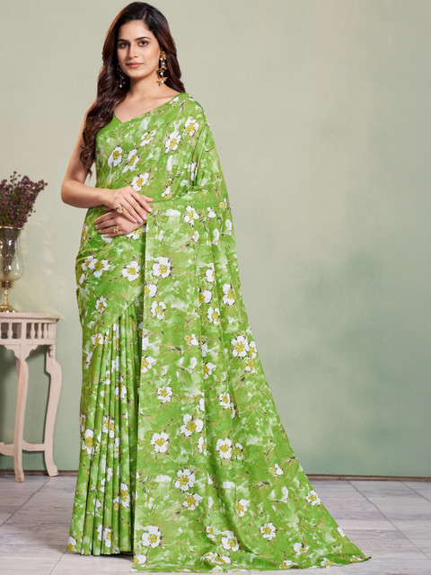 Garden Vareli Floral Printed Daily Saree