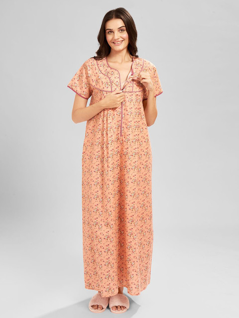 AV2 Floral Printed Maxi Nightdress