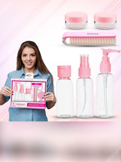 MAJESTIQUE Set of 6 Eco Friendly Travel Bottles Travel Accessory