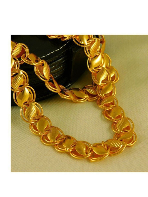 fashion fusion collection Unisex Gold-Plated Statement Link Necklace