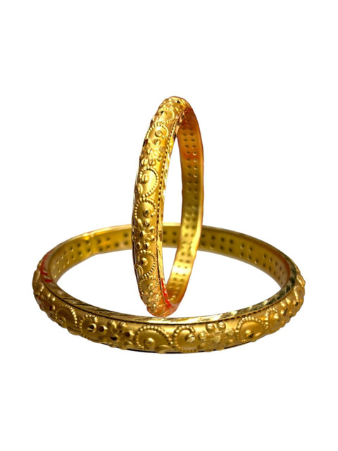 MAA sitala store Set of 2 Gold-Plated Bangles
