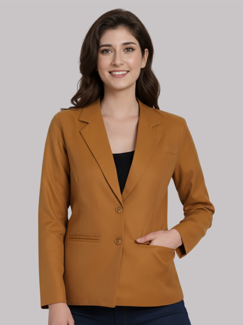 Moda Rapido Notched Lapel Collar Single-Breasted Formal Blazer