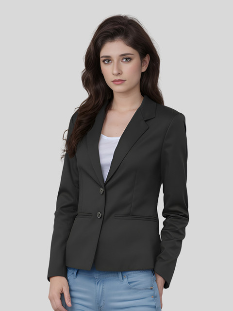 Moda Rapido Notched Lapel Collar Single-Breasted Formal Blazer - Image 5