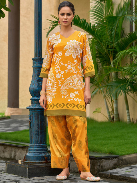 MOJILAA Printed Tunic With Palazzos