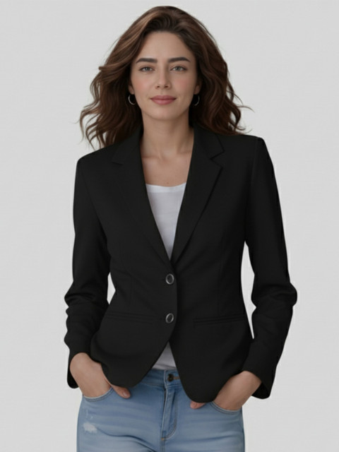 Moda Rapido Notched Lapel Single-Breasted Casual Blazer