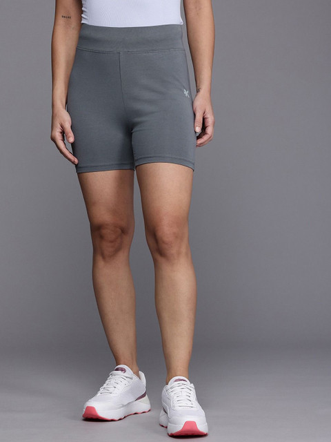 HRX by Hrithik Roshan Women Slim Fit High-Rise Biker Shorts