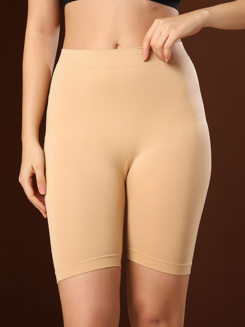 PAAVKI Women High-Rise Rapid-Dry Stretchable Under Skirt Skin Fit Shorts Tights