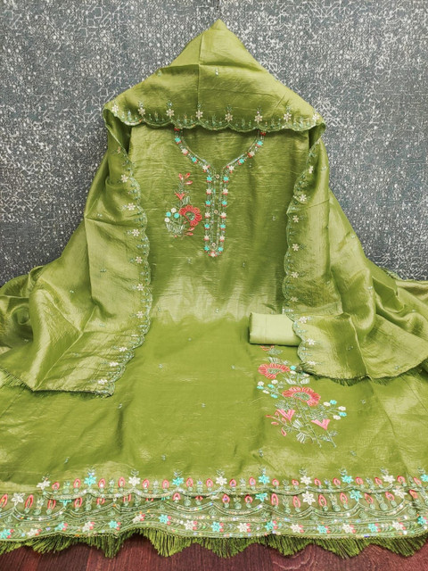 HouseOfCommon Women Embroidered Unstitched Suit Set