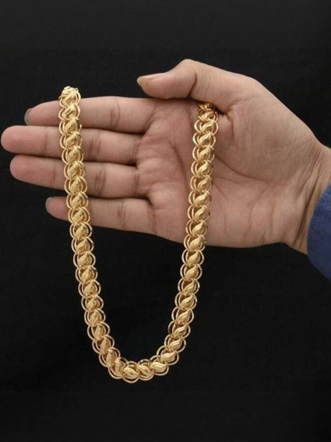 fashion fusion collection Unisex Gold-Plated Statement Link Chains