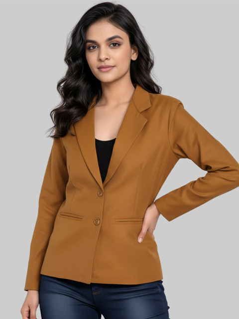 Moda Rapido Notched Lapel Collar Single-Breasted Formal Blazer