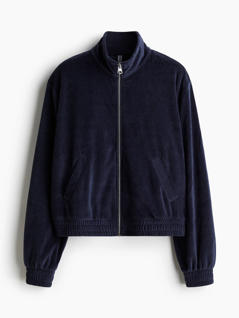 H&M Velour Zip-Through Jacket