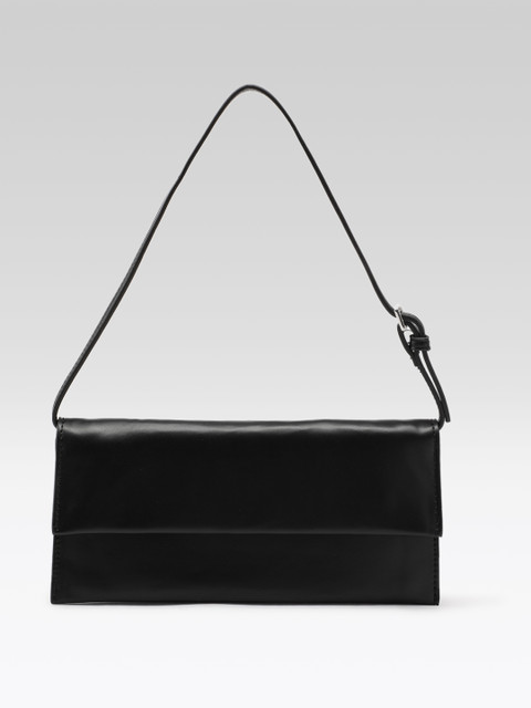 MANGO Solid Baguette Shoulder Bag