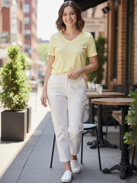 DressBerry Women V-Neck T-shirt