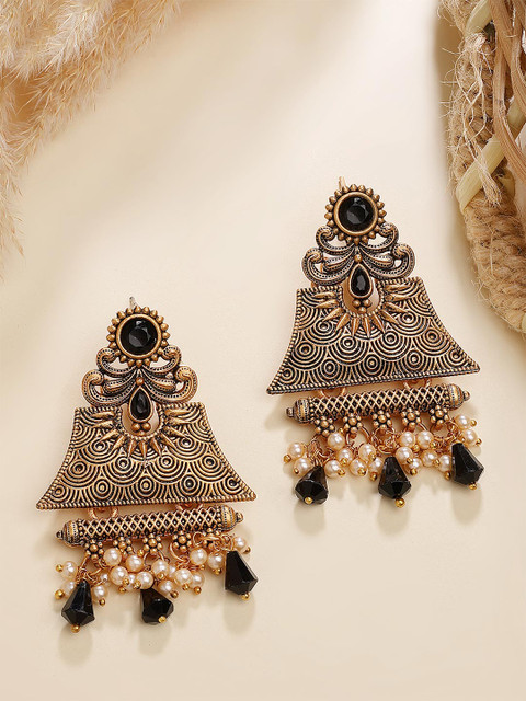 KARATCART Gold-Plated Kundan Studded Contemporary Chanbalis