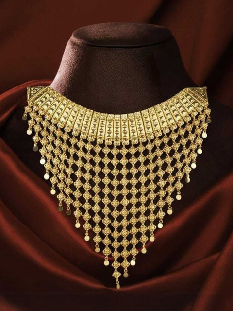 NKR GOLD Gold-Toned Alloy Statement Necklace