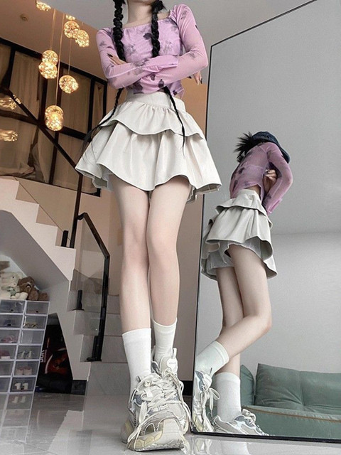 StyleCast x Revolte Women Layered Tiered Flared Mini Skirts