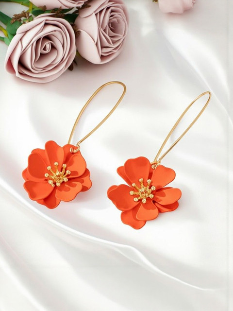 AKISON JEWELS Gold-Plated Alloy Drop Earrings