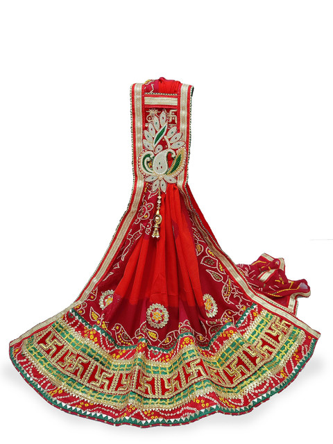 Ranisatiya creation Bandhani Printed Gotta Patti Dupatta