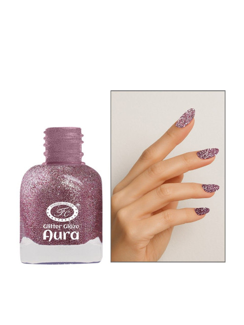 Fashion Colour Aura Glitter Glaze Long Lasting Nail Polish - 12 ml - Shade 4426 - Image 2