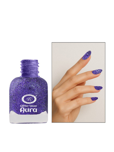 Fashion Colour Aura Glitter Glaze Nail Polish- 12 ml- Shade- 4424 - Image 2