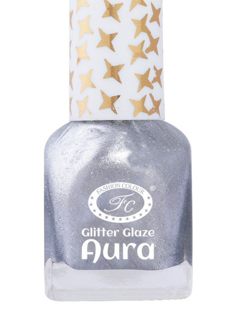 Fashion Colour Aura Glitter Glaze Nail Polish- 12 ml- Shade- 4414 - Image 3
