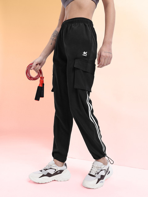 HRX by Hrithik Roshan Women Rapid-Dry Cargos-Styled Training Joggers