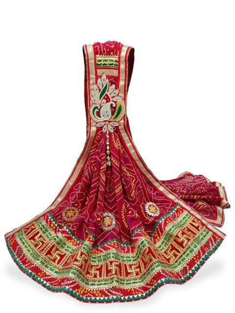 Ranisatiya creation Bandhani Printed Dupatta With Gotta Patti