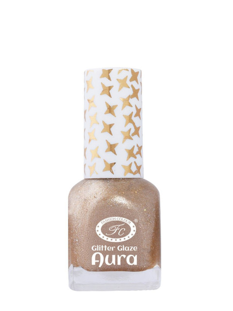 Fashion Colour Aura Glitter Glaze Nail Polish- 12 ml- Shade- 4428