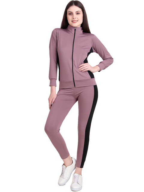 BENZOS Women Mock Neck Mid-Rise Tracksuits