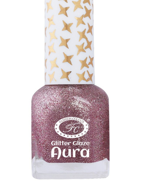 Fashion Colour Aura Glitter Glaze Long Lasting Nail Polish - 12 ml - Shade 4426 - Image 3