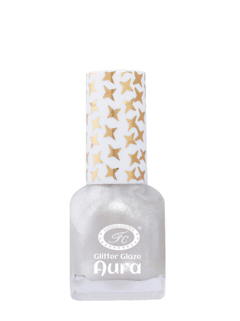 Fashion Colour Aura Glitter Glaze Nail Polish- 12 ml- Shade- 4417