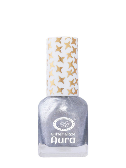 Fashion Colour Aura Glitter Glaze Nail Polish- 12 ml- Shade- 4414