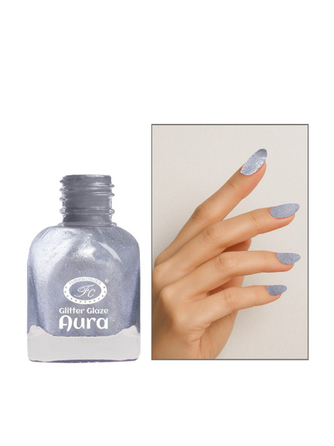 Fashion Colour Aura Glitter Glaze Nail Polish- 12 ml- Shade- 4414 - Image 2