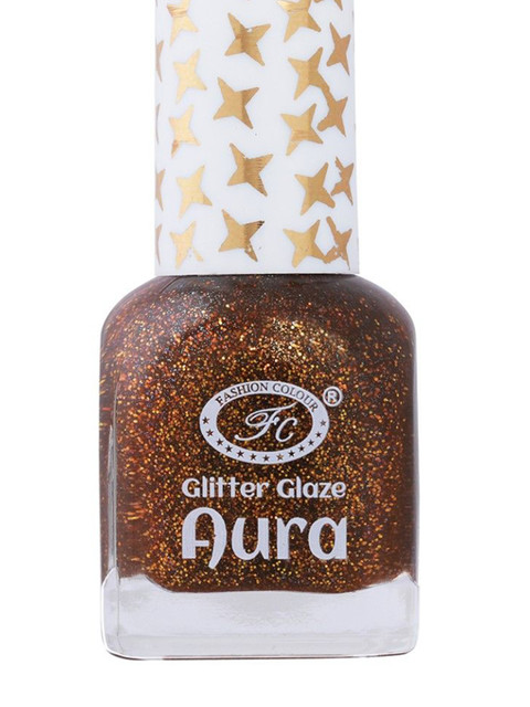 Fashion Colour Aura Glitter Glaze Nail Polish- 12 ml- Shade- 4413 - Image 4