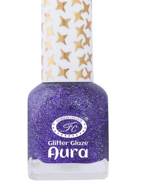 Fashion Colour Aura Glitter Glaze Nail Polish- 12 ml- Shade- 4424 - Image 3