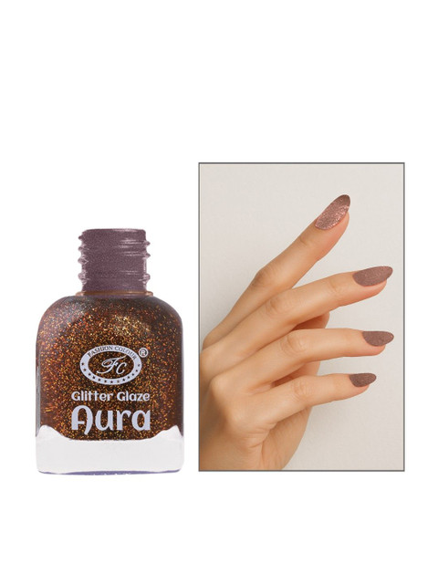 Fashion Colour Aura Glitter Glaze Nail Polish- 12 ml- Shade- 4413 - Image 3