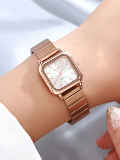 SALTY Women White Dial Rose Radiance Analogue Watch WT-S-0010-RG-WH