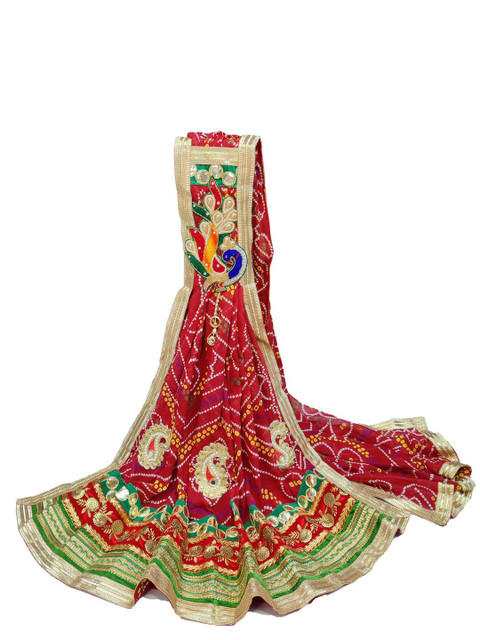 Ranisatiya creation Bandhani Printed Gotta Patti Dupatta