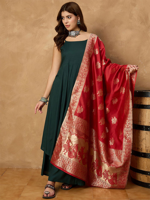 InWeave Floral Woven Design Dupatta