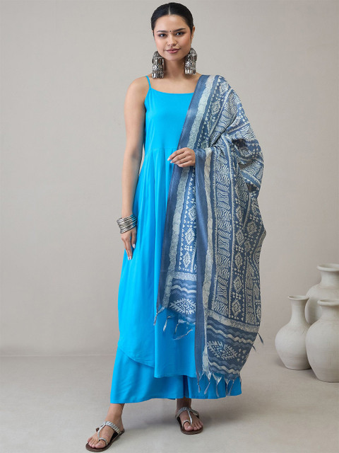 InWeave Geometric Printed Tasselled Dupatta