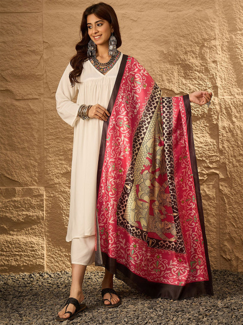 InWeave Floral Printed Dupatta