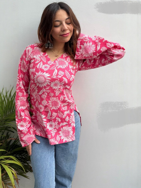 HERE&NOW Women Pink Kurtas
