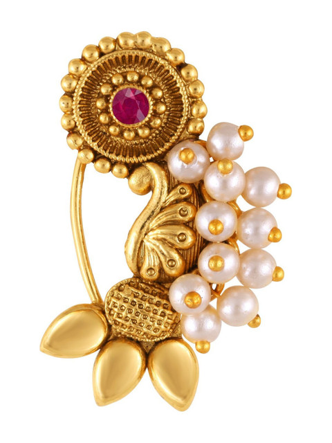 Gold Plated Alloy Nath Nose Pins